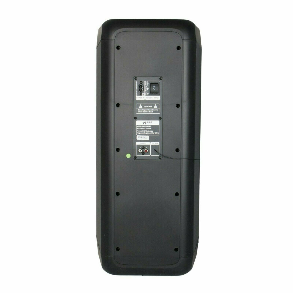 EMB 1000 Watts Portable Powered DJ Party PA Speaker w/ Bluetooth , USD, SD, MIC - Sellabi