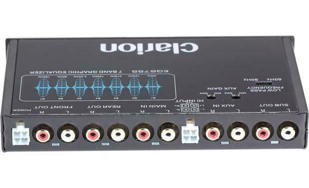 Clarion EQS755 Car Audio 7-Band Graphic Equalizer with Front 3.5mm Auxiliary - Sellabi