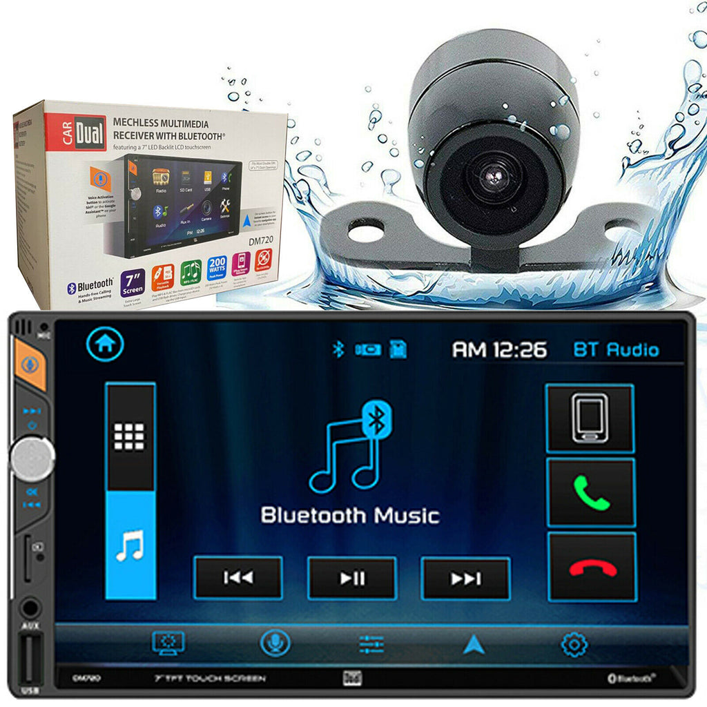 DUAL DM720 7" LCD Digital MultiMedia Receiver w/ Bluetooth + Back-up Cam XV20C - Sellabi