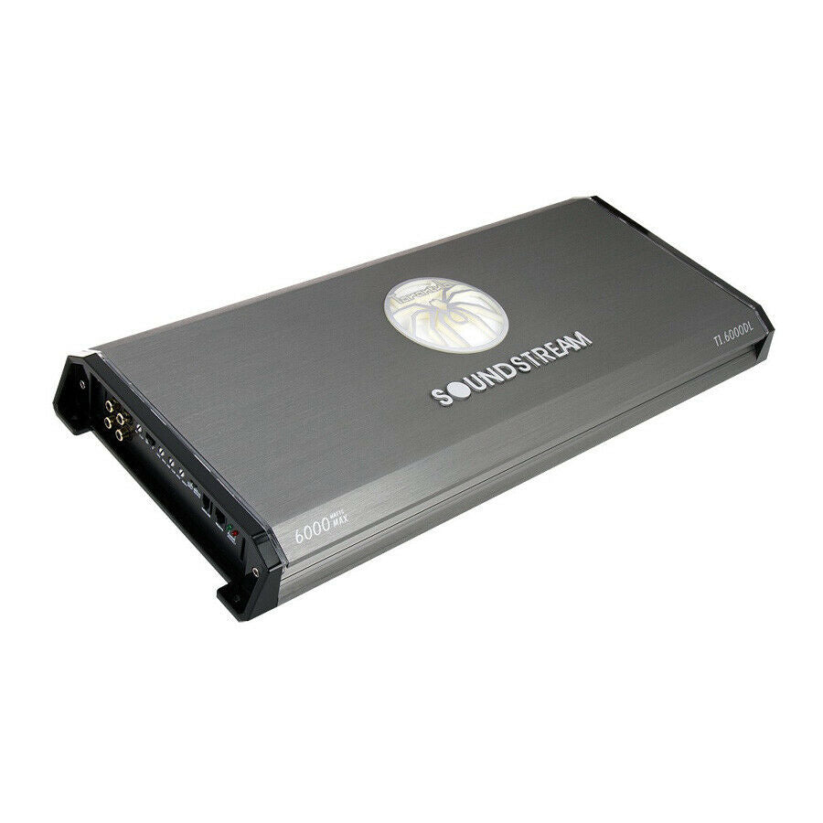 Soundstream T1.6000DL Class D Mono 6000W MAX Amplifier + 0 GA Amp Kit - Sellabi