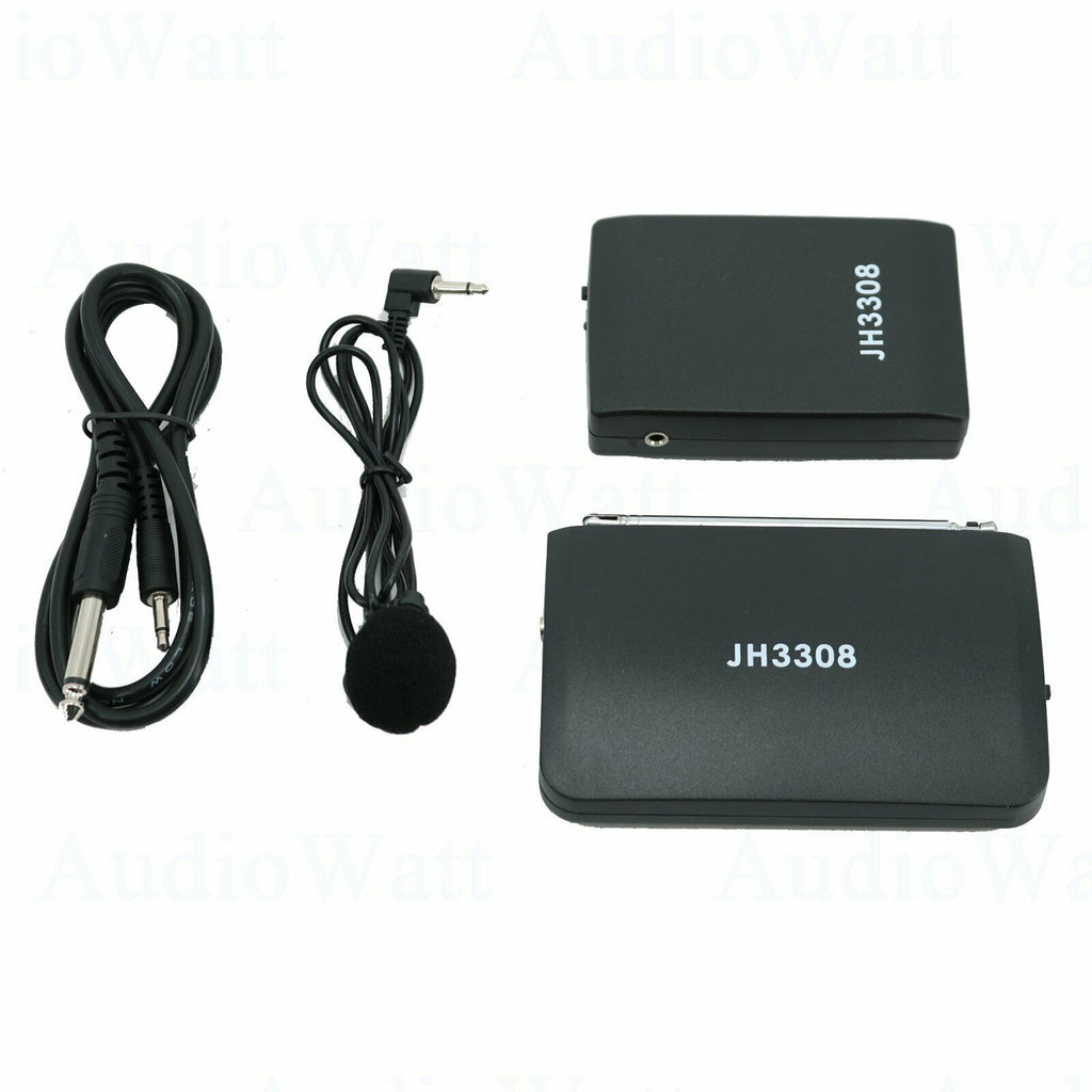 2x EMB JH3308 Professional Wireless Overhead Microphone w/ Transmitter, Receiver - Sellabi