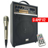 300W Rechargeable Guitar Amplifier Speaker Combo SD USB Bluetooth MIC ECHO V2 - Sellabi