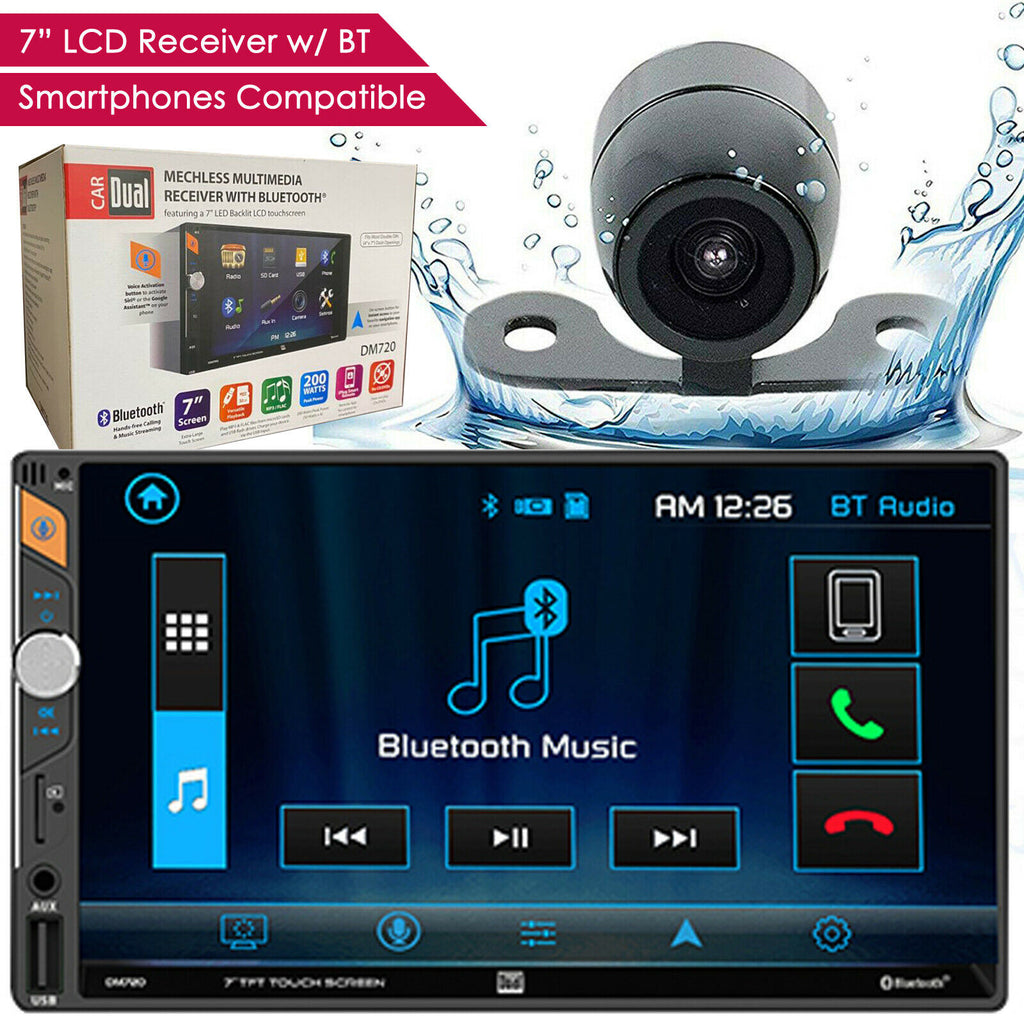 DUAL DM720 7" LCD Digital MultiMedia Receiver w/ Bluetooth + Back-up Cam XV20C - Sellabi
