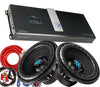 Soundstream BXA1-10000D Amplifier +2x Hifonics BRW15D4 3000W Subwoofer+ 0Ga Kit - Sellabi