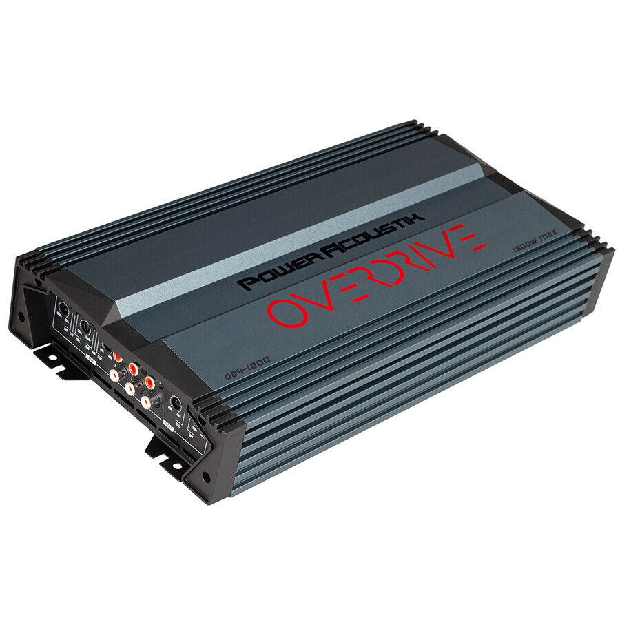 Power Acoustik OD4-1800 Class A/B 1800W 4 Channel Amplifier + 4-GA 4-CH Amp Kit - Sellabi