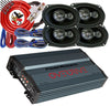 Power Acoustik OD4-1800 Amplifier + 4x Cerwin-Vega XED693 Speakers+ 4Ch Amp Kit - Sellabi