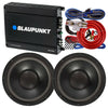 BLAUPUNKT AMP1500M AMPLIFIER 1500 WATTS + 2x Audiotek 12" 2400W Subs + 4 GA KIT - Sellabi