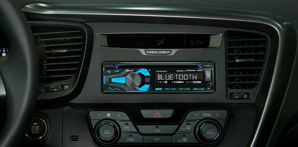 Dual XDM280BT Single-Din AM/FM/CD In-Dash Receiver with Built-in Bluetooth - Sellabi