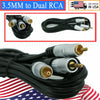 1x Premium 6 Feet 3.5MM to Dual RCA Audio Video Adapter Jack Composite A/V Cable - Sellabi