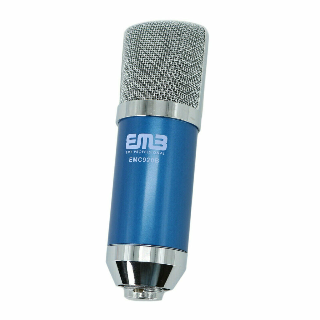 EMC920 Multi Pattern Recording Large Diaphragm Condenser Studio Microphone Blue - Sellabi