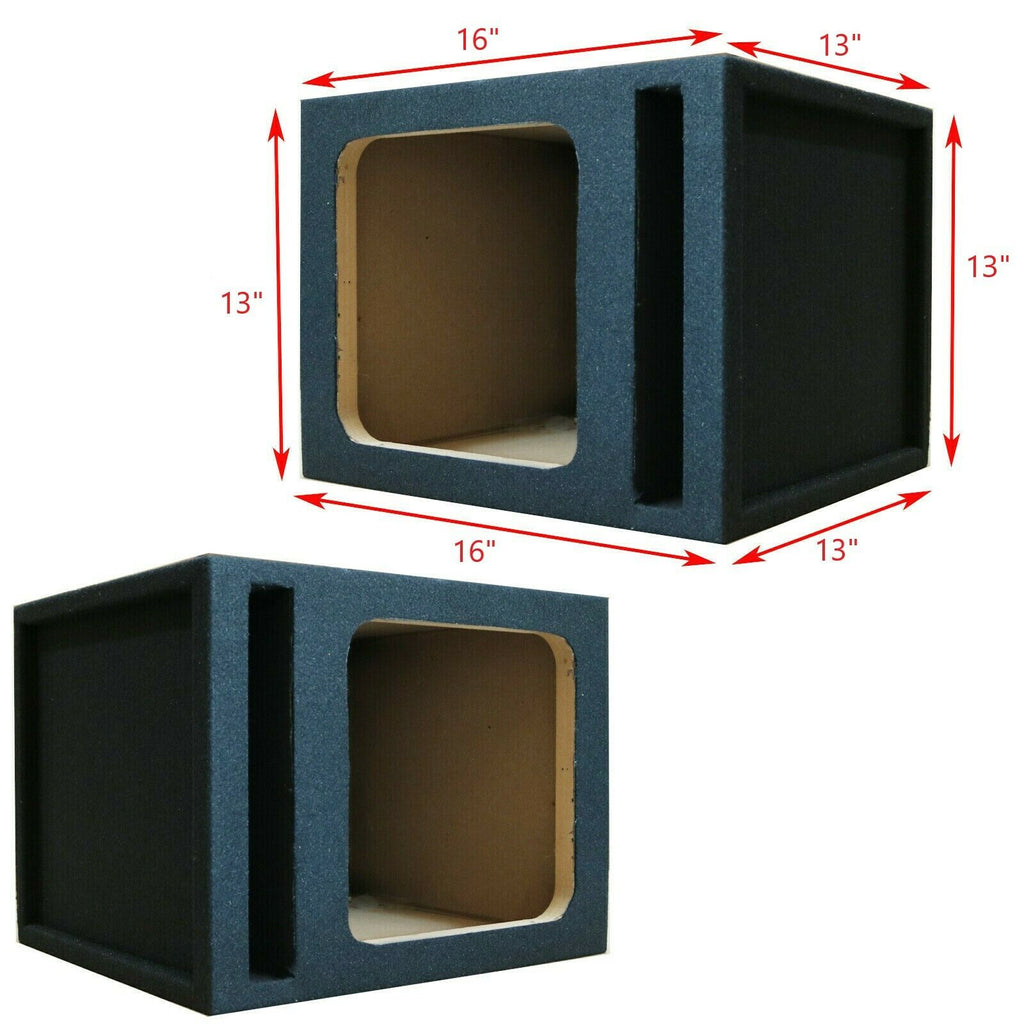 1x 10" Single Ported L7 L5 KICKER Vented Square Box Subwoofer Enclosure 1" MDF - Sellabi