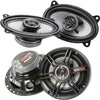 2x Crunch CS46CX 250W 2-Way 4"x6" Speakers + 2x CS653 6.5" 300W 3-Way Speakers - Sellabi