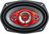 2x SoundXtreme 6x9 520 Watt 4-Way Red Car Audio Stereo Coaxial Speakers- ST694 - Sellabi