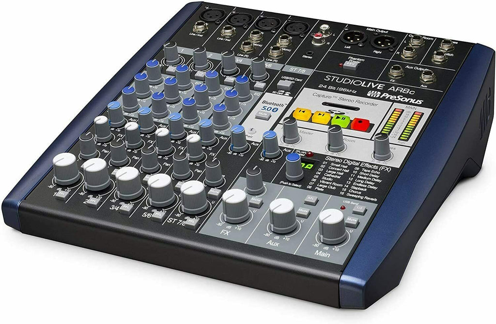 PreSonus StudioLive AR8c 8-Ch USB-C Hybrid Digital Analog Performance Mixer -UC - Sellabi