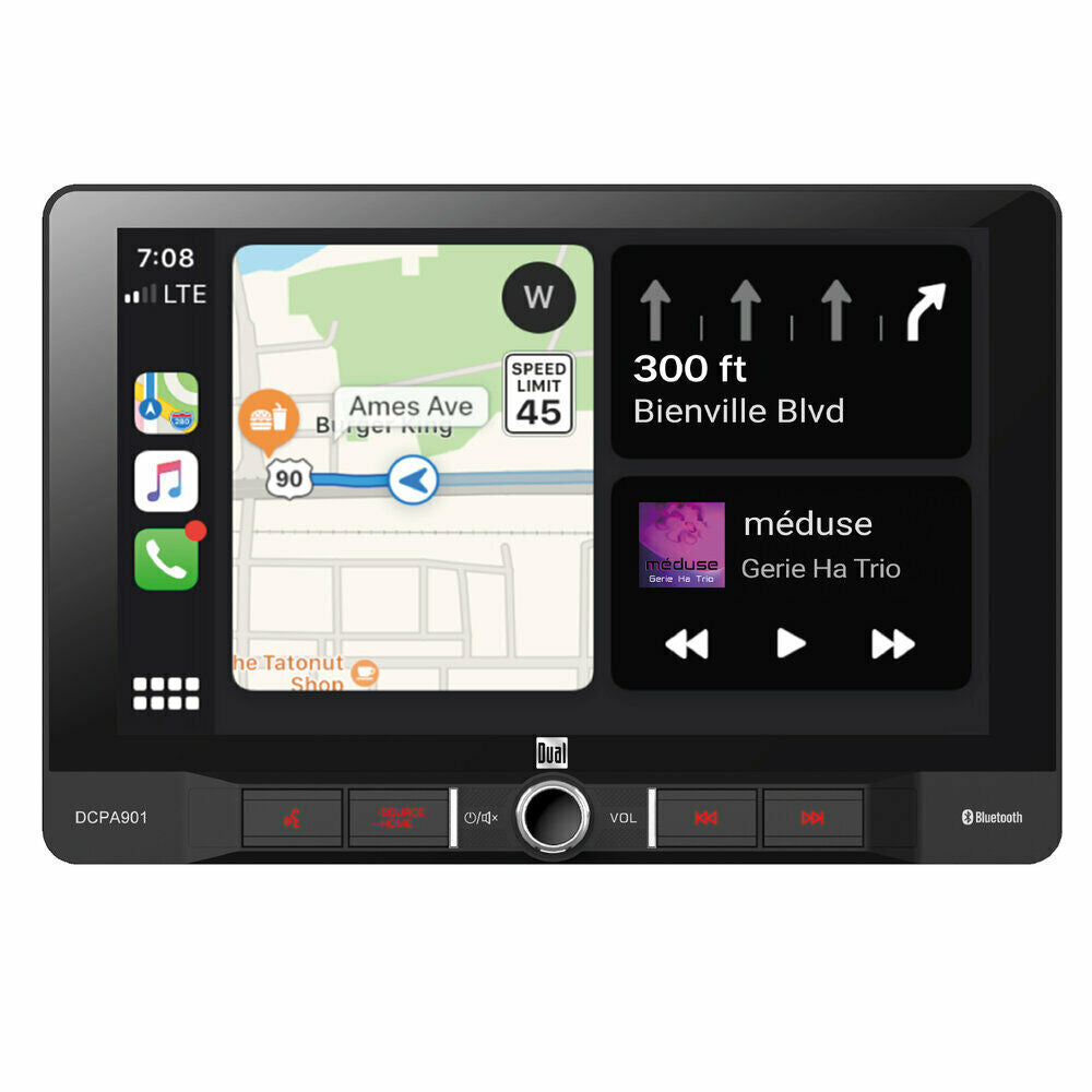 Dual DCPA901 9-Inch 1-Digital Digital Media Receiver w/CarPlay + Backup Camera - Sellabi