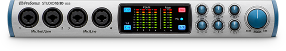 PreSonus Studio 1810 USB 24-Bit 192 kHz 18x8 USB 2.0 Audio Interface UC - Sellabi