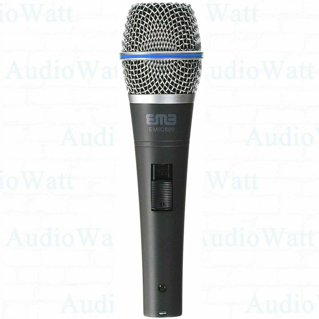 EMB PRO MX06 6 Channel Mixer + 3 EMIC800 Dynamic Microphone + 3 Microphone Stand - Sellabi