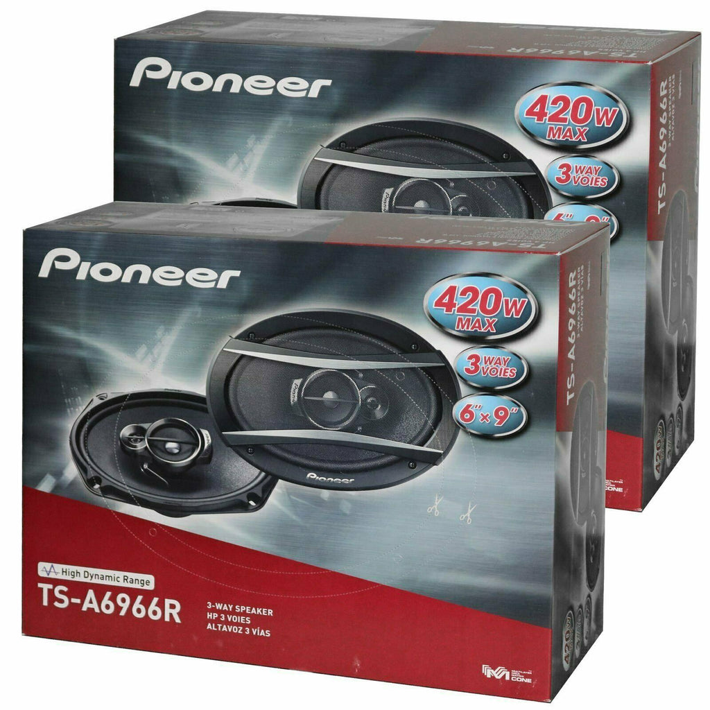 Pioneer (2) PAIRS TS-A6966R 6x9" 3-Way 420W Car Coaxial Audio Stereo Speakers - Sellabi