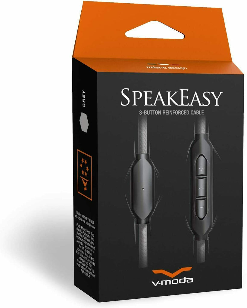 V-MODA VC-3SZ-GREY Speakeasy 3-Button Reinforced Cable - Gray - Sellabi