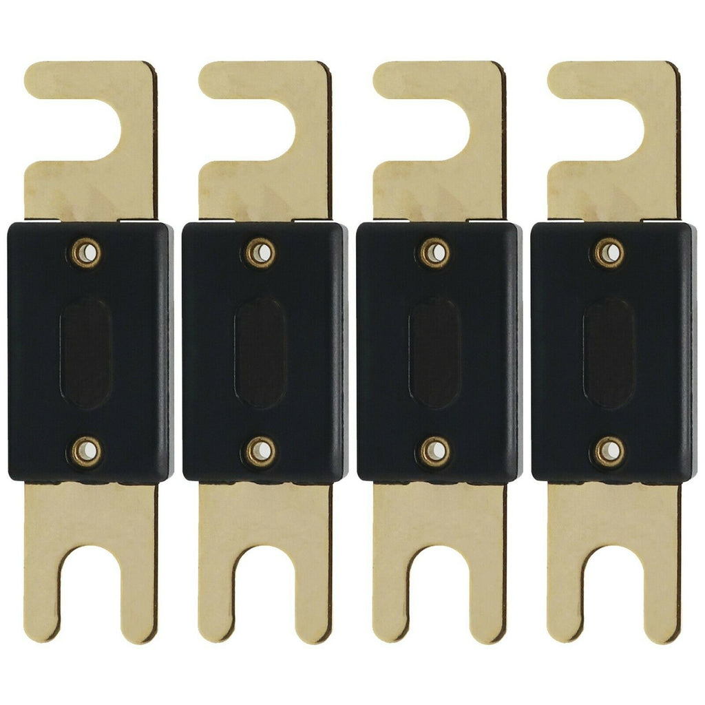 4x 300 Amp ANL Inline Gold Plated Electrical Protection Fuse Blade for Vehicle - Sellabi