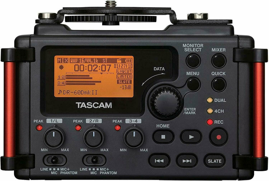 Tascam DR-60DMKII 4-Channel Portable Audio Recorder / Mixer for DSLR Filmmakers - Sellabi