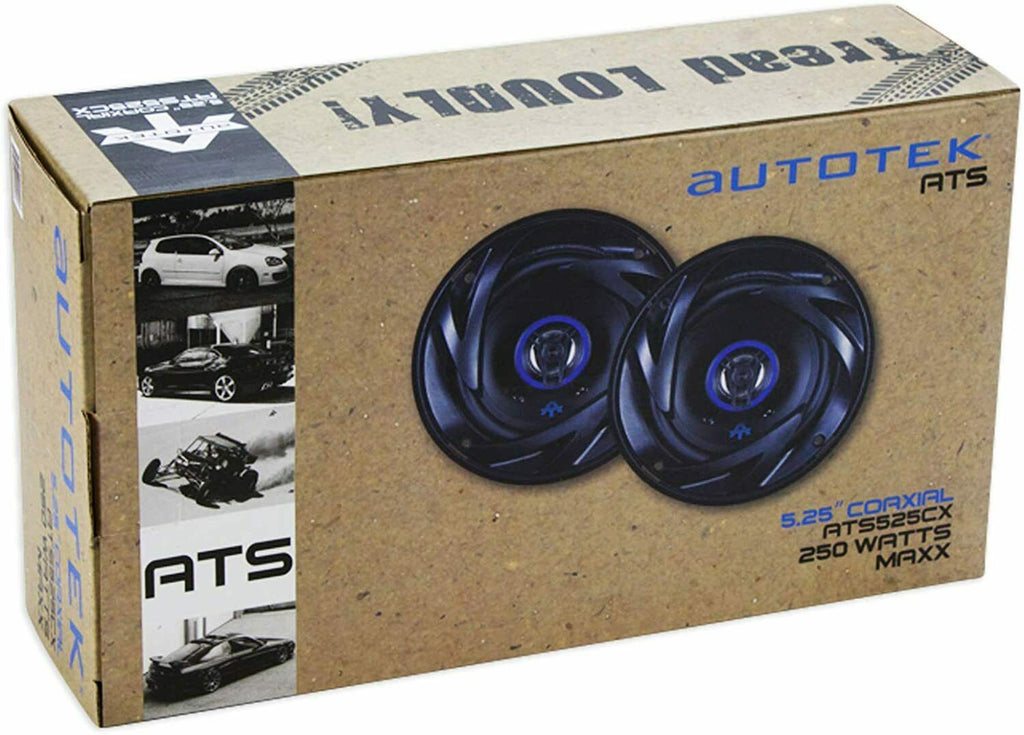 Autotek ATS525CX 5.25" 2 Way 250W Max Power Full Range Automotive Speaker -Pair - Sellabi