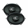 2x Power Acoustik EF-653 6.5″ 400W + 2x EF-573 5x7″ 500W 3-Way Car Speakers - Sellabi