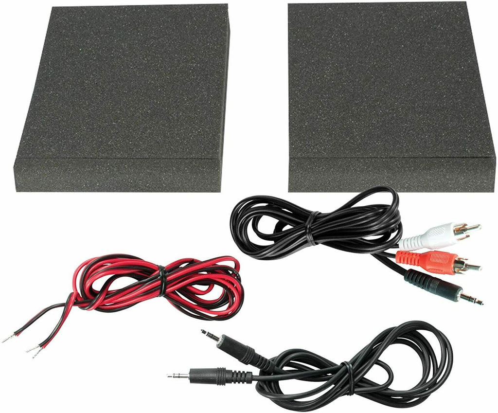 2x Mackie CR8-XBT CR-X Series 8" Multimedia Monitors + 2x XLR Cables + Magnet - Sellabi