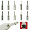 10x 3-Pin XLR Male to 1/4 Adapter TRS Stereo Plug Converter Audio Connector - Sellabi