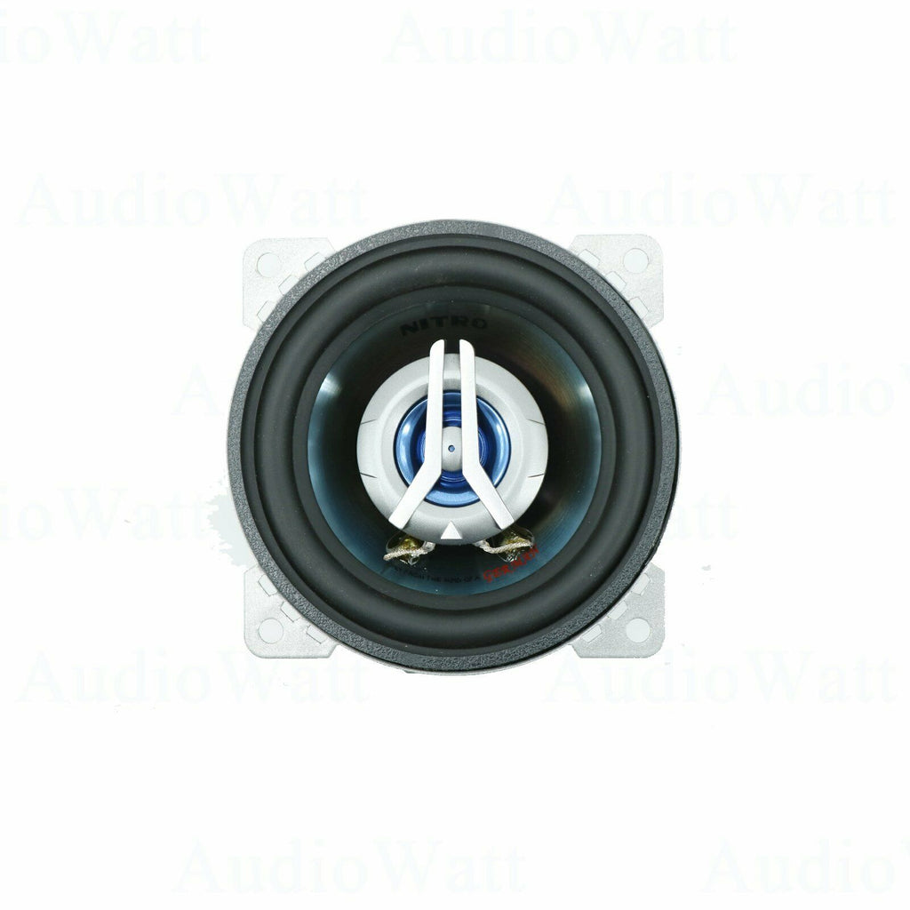 2x Nitro BMW-3344 400 Watts 4" Car Audio 2-Way 4 Ohms 4 Inches Coaxial Speakers - Sellabi