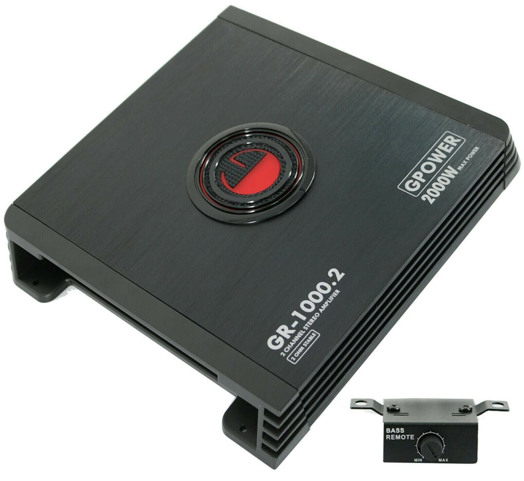 Rockford Fosgate R2-2X12 Subwoofer Enclosed + Gravity GR1000.2 Amplifier + Kit - Sellabi