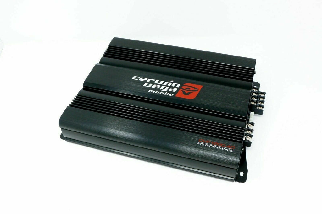 Cerwin Vega CVP1200.4D 4-Channel 1200W Bridgeable Class D Amplifier + 4-Ch Kit - Sellabi
