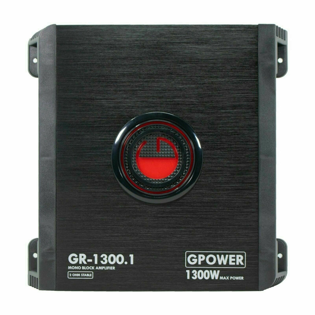 NEW Gravity GR1300.1 1300W Amp +  1x Soundxtreme ST-412 12" 2000W Sub  + Amp Kit - Sellabi
