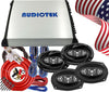 4x Power Acoustik  EF-694 6x9″ Speakers + Audiotek AT-804 Amplifier +4CH Amp Kit - Sellabi