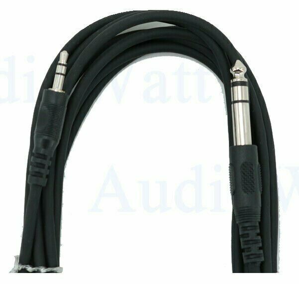 1x 12 Feet 16 Gauge 3.5MM to Quarter Microphone Cable Mic Plug For Laptop Phone - Sellabi