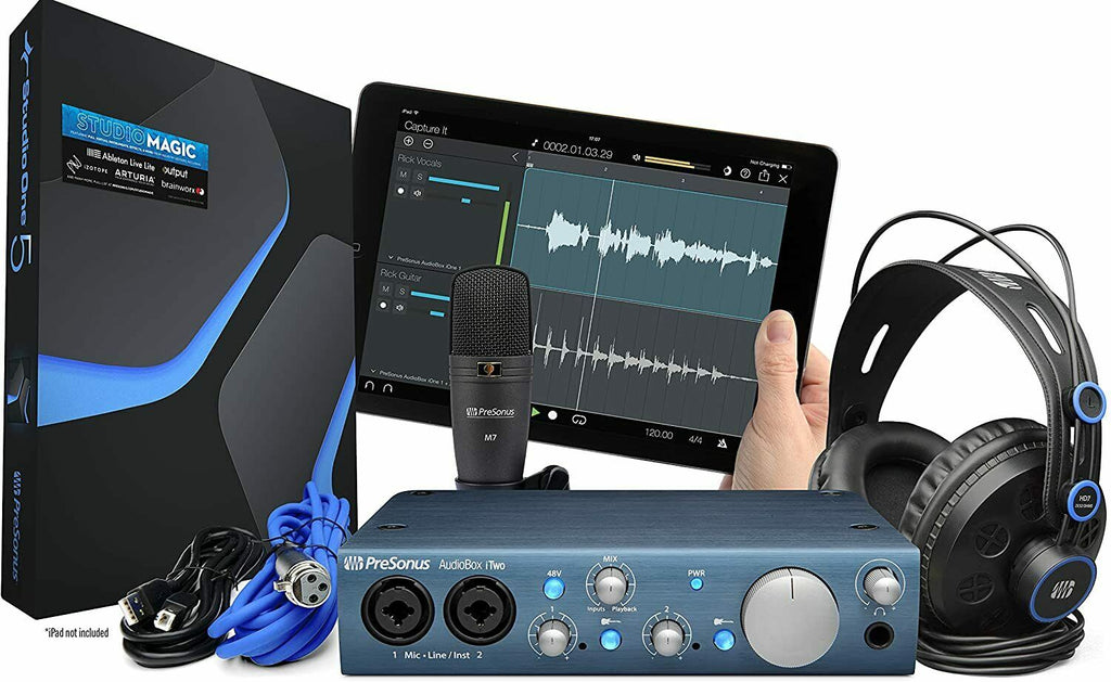 Presonus AudioBox iTwo Studio USB 2.0 Recording Bundle -UC - Sellabi