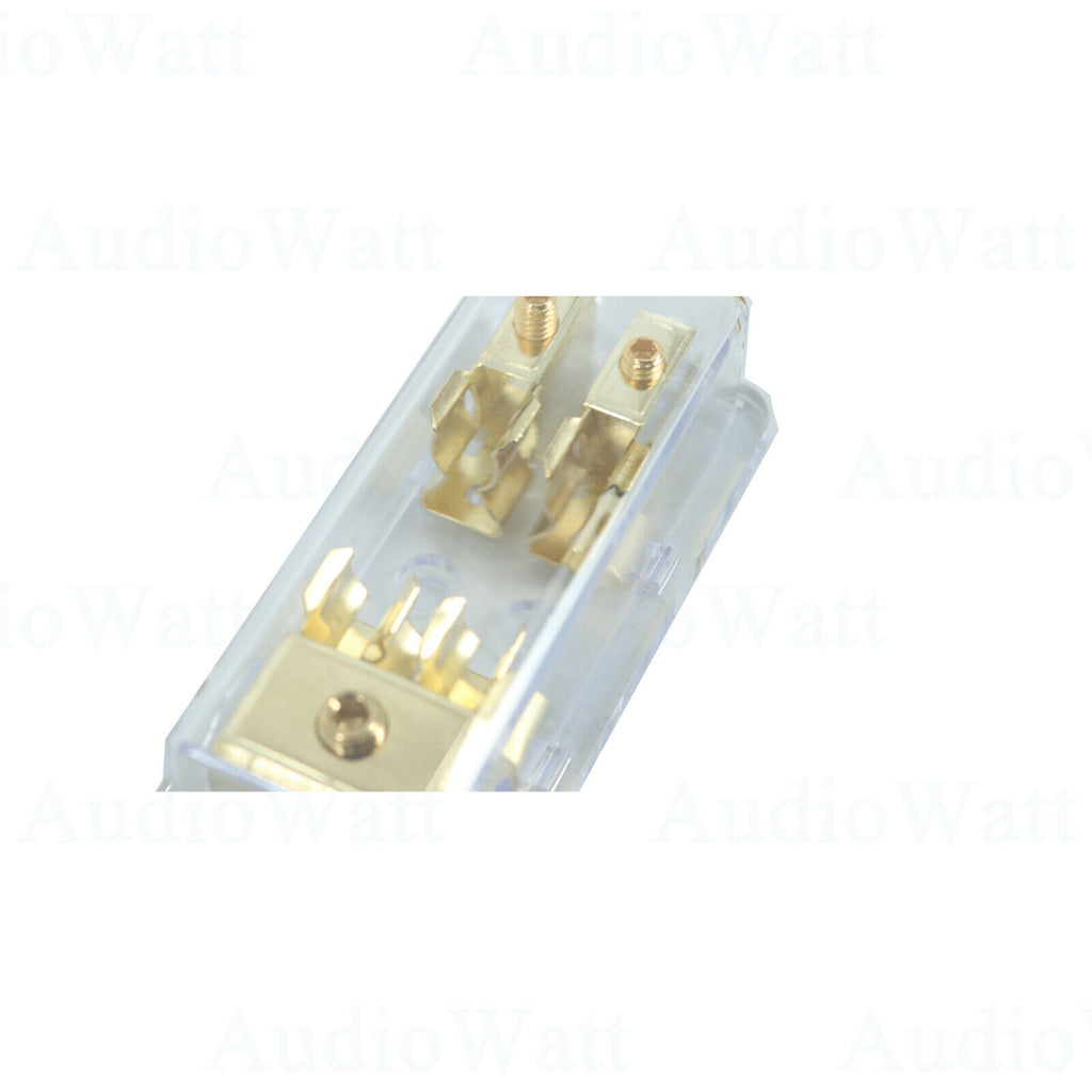 2X PRO 0/2/4 Gauge 3 Way 4/8 Gauge AGU Fuse Block AWG Marine Grade 12V OUTPUT - Sellabi