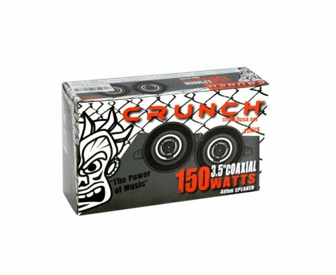 NEW Crunch CS35CX 3.5" 2-Way CS Series Coaxial Car 300 Watts Speakers | 2 PAIRS - Sellabi