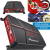 Pioneer GM-A4704 520 Watt 4-Ch Car Audio Full Range Amplifier + 4-Ch Amp Kit - Sellabi