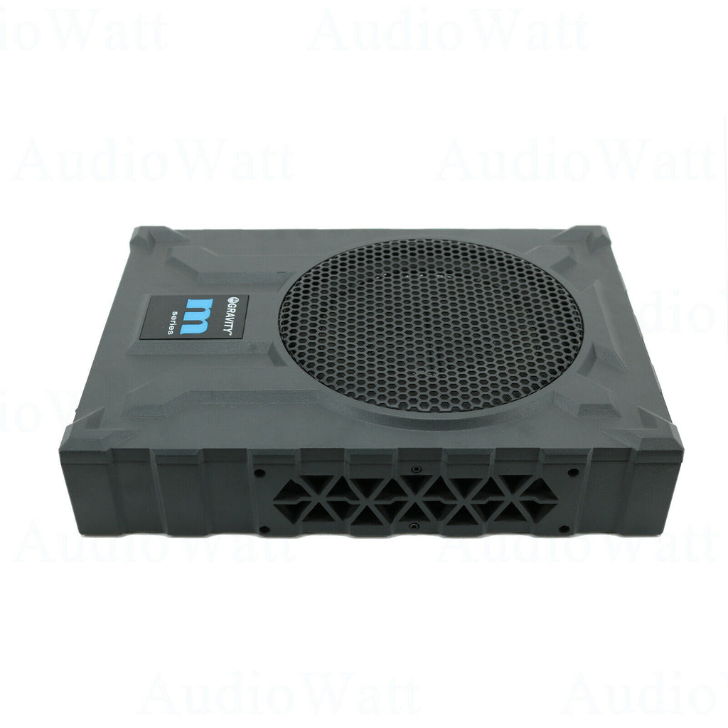 Gravity 8" 1000W CAR AUDIO UNDER SEAT SUPER SLIM POWERED SUBWOOFER ENCLOSURE SUB - Sellabi