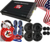 4x Power Acoustik EF-60C 6.5” Component Speakers+  CB4-1200 Amplifier + 4CH Kit - Sellabi