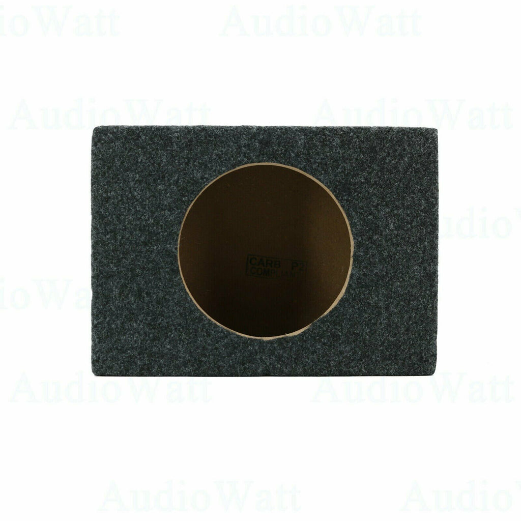 2x CAR AUDIO 6.5" SPEAKER BOX ENCLOSURE CARPET TEXTURE TERMINAL CUPS NEW - Sellabi