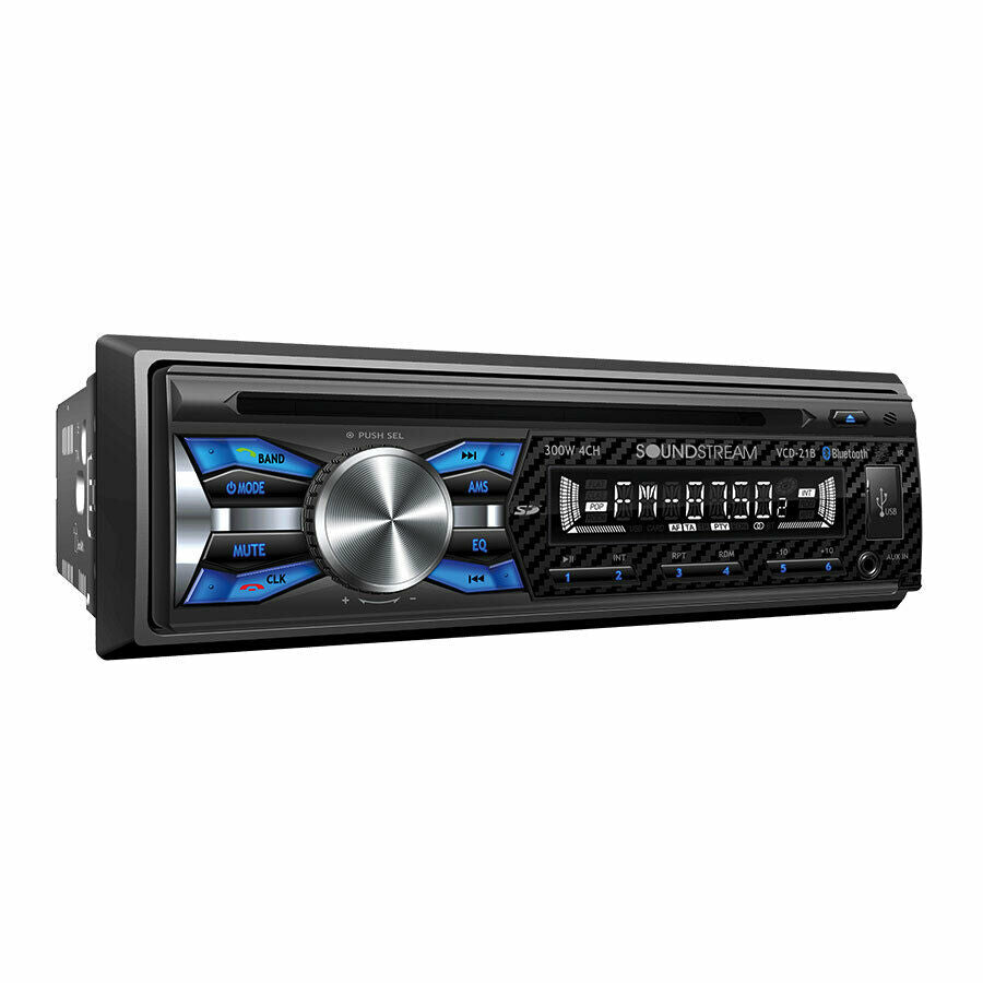 Soundstream VCD-21B 1-DIN CD Player Receiver+  2x Audiobank AB-674 6.5" Speakers - Sellabi