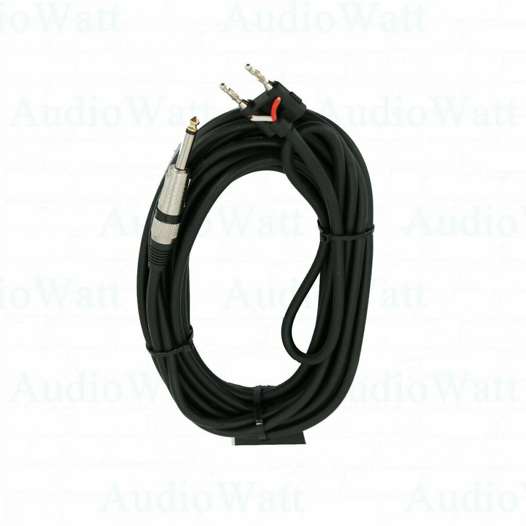 2x 1/4 to  Bananan16 Gauge 50 Feet Premium DJ / PA Pro True Speaker Cable Wire - Sellabi