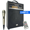 300W Rechargeable Guitar Speaker Amplifier Combo SD USB Bluetooth MIC ECHO V1 - Sellabi