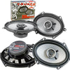 Crunch CS5768CX 500W 2-Way Full Range Coaxial Audio 5x7" 6x8" Speakers | 2 Pairs - Sellabi