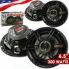 2 PAIRS - CRUNCH CS653 6.5" 3-WAY 300 WATTS FULL RANGE SPEAKERS 6-1/2" CAR AUDIO - Sellabi