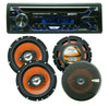 Gravity AGR-S209BT 1-Din Car Stereo Receiver + 4x Audiobank AB-674 6.5" Speakers - Sellabi