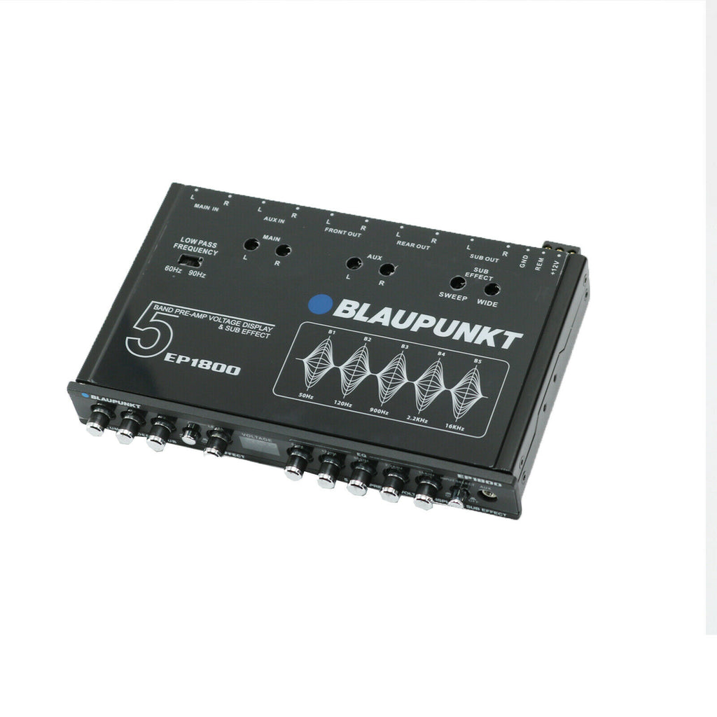 BLAUPUNKT EP1800 CAR AUDIO 5 BAND EQUALIZER WITH VOLTAGE DISPLAY SUB EEFECT - Sellabi