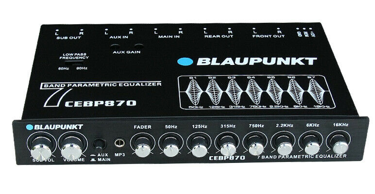 Blaupunkt CEBP870 7 Band Compact Sleek Equalizer Maximum Output Voltage 7V RMS - Sellabi